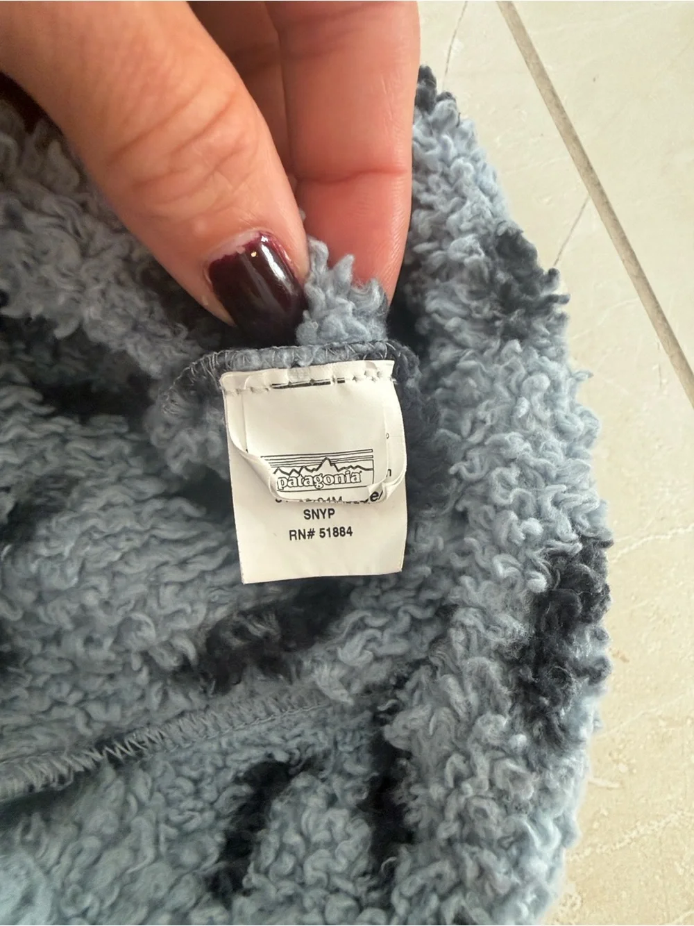 Patagonia Kids Gray and Black Fuzzy Bear Beanie